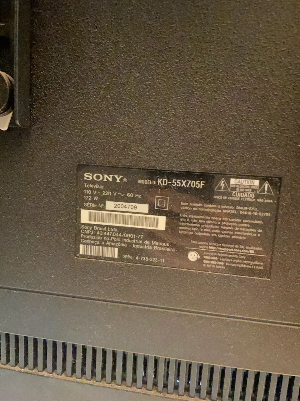 Smart TV Sony 55? 4K KD-55X705F HDR - Perfeito Estado, Sem Defeitos - Foto 3