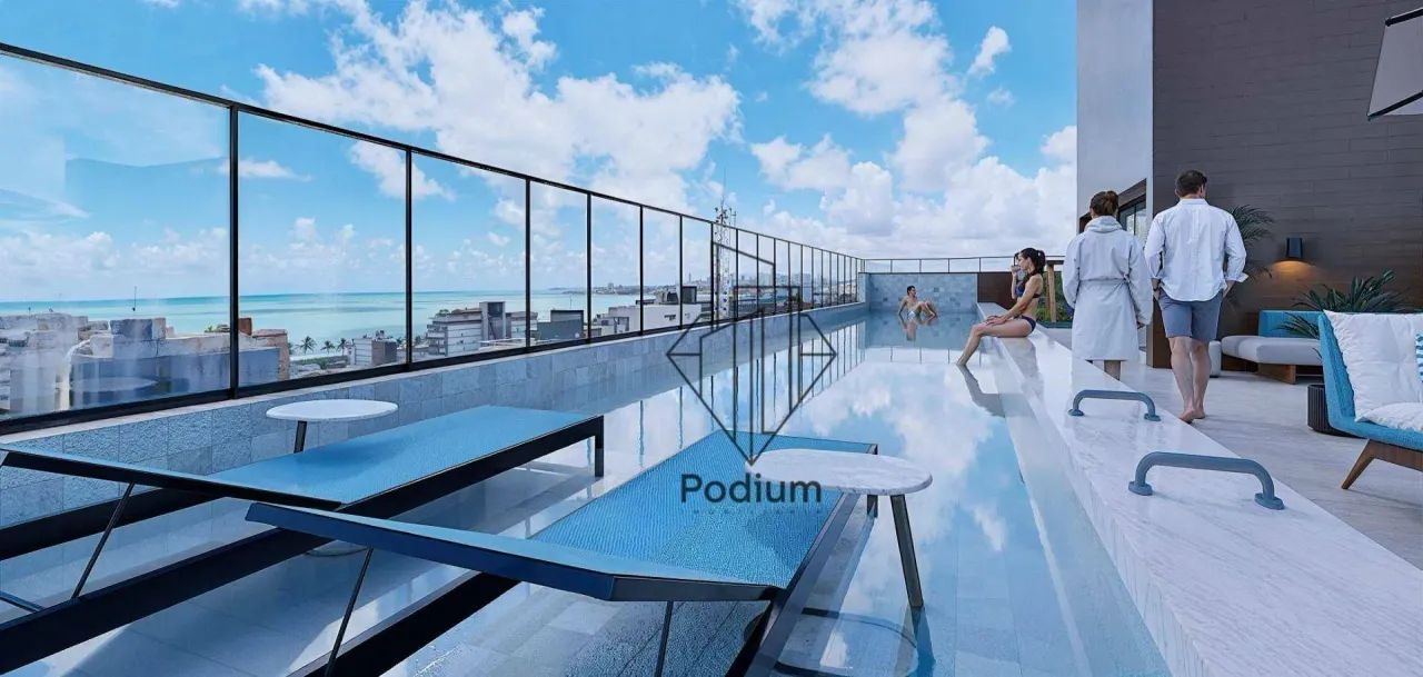 Apartamentos com varanda / sacada gourmet a 400m da praia de Intermares - AP2076