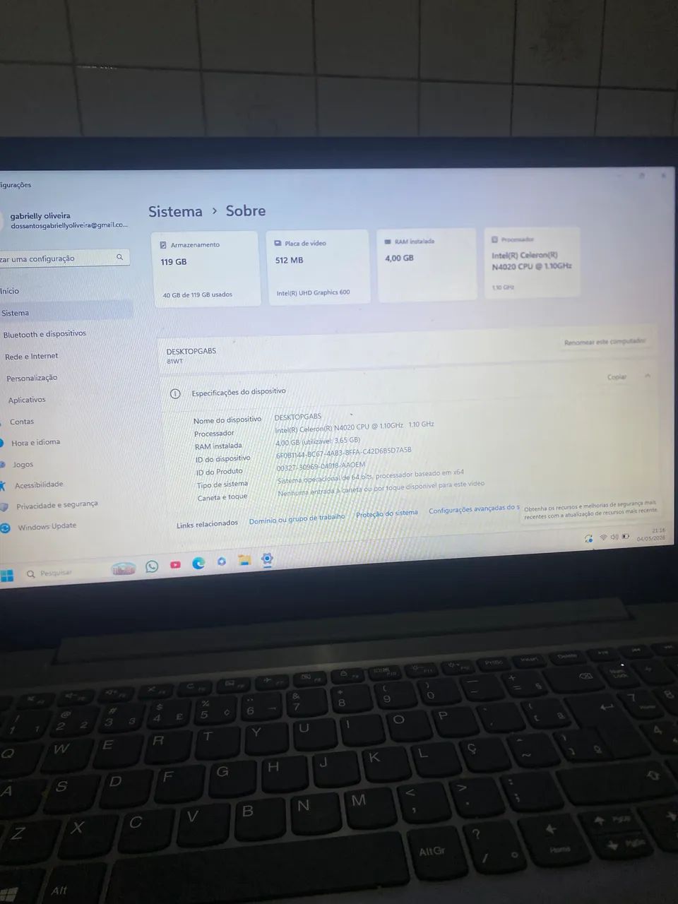 Notebook lenovo - Foto 3