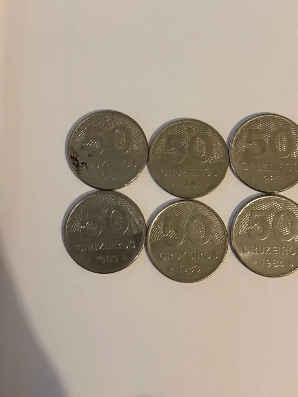 Lote com 8 Moedas- 50 Cruzeiros, Anos Diversos - Foto 2