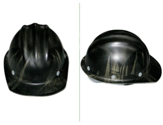 7 capacetes preto Mac Plastic sem carneira