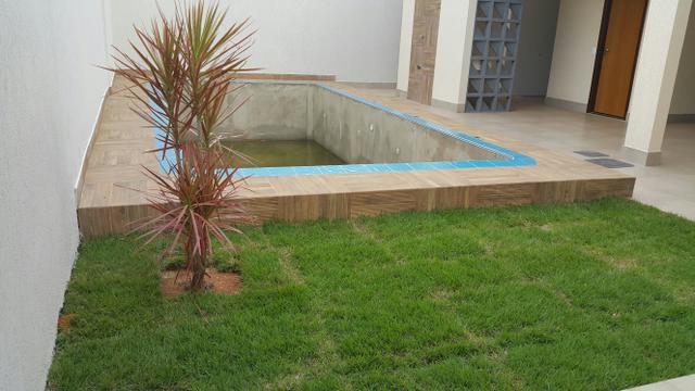 Casa nova 3quartos 3suites piscina churrasqueira rua 06 Vicente Pires condomínio - Foto 4