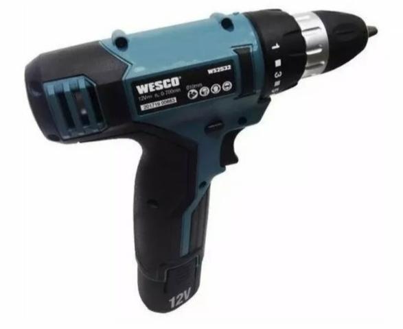 Parafusadeira Furadeira 12v Biv Ws2532 Wesco + Brinde pro - Foto 4