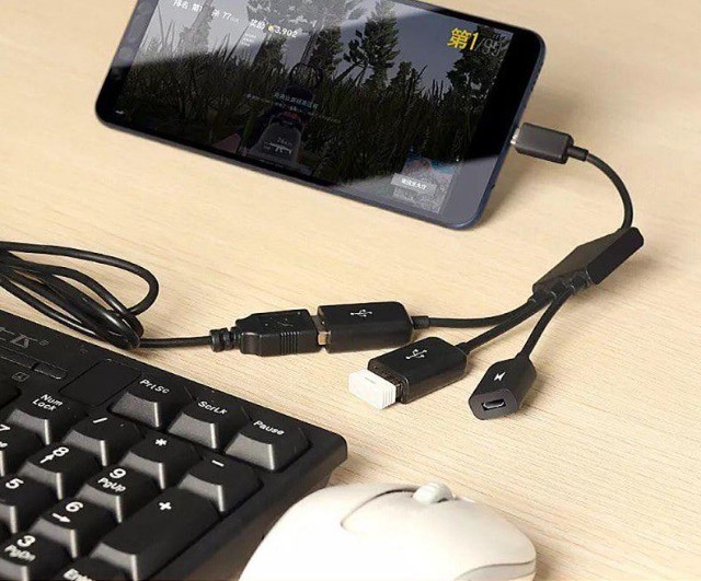  Cabo 4 Em 1 Portas Micro Usb Cubo Adaptador Com Poder CarregamentO Otg Arduino COD-CP300 - Foto 4