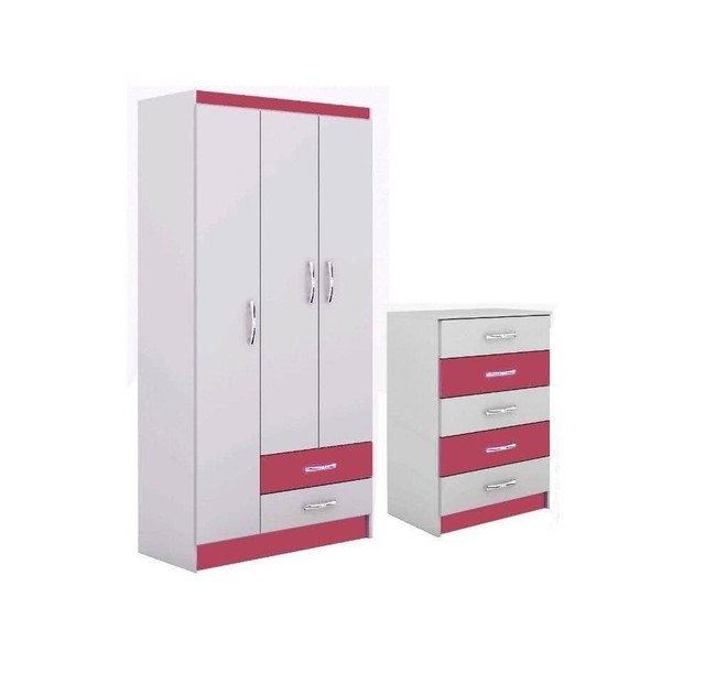 Quarto conjunto roupeiro +cômoda solteiro/infantil 