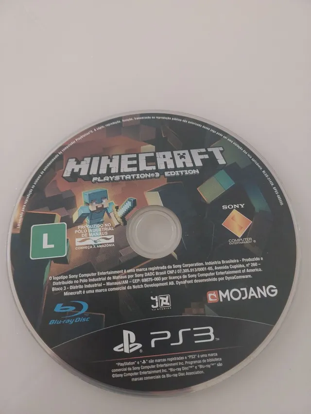 Jogo Minecraft Ps3 Cd