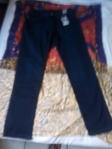 Calça jeans  original La Vie nova azul marinho num 38 - Foto 4