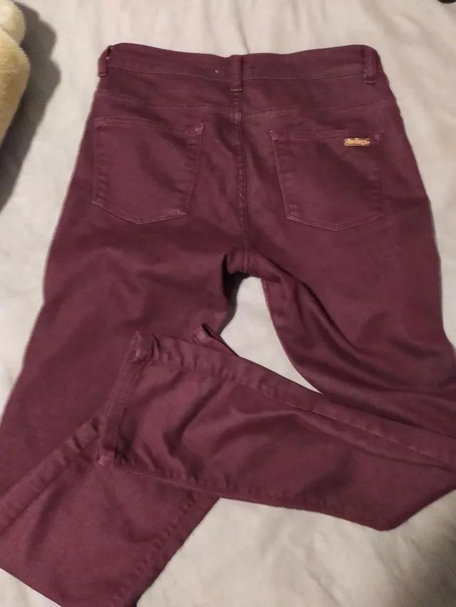 Calça bordô 38 - Foto 5