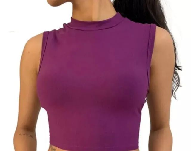 Top cropped feminina  - Foto 3