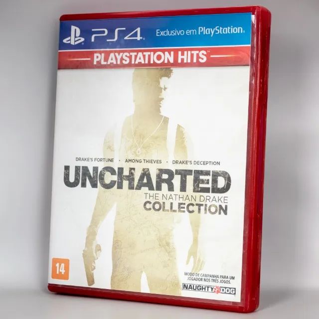 Uncharted Collection 1 2 3 + 4 Ps4 - Game Mídia Física - Jogo Original  Usado Playstation 4