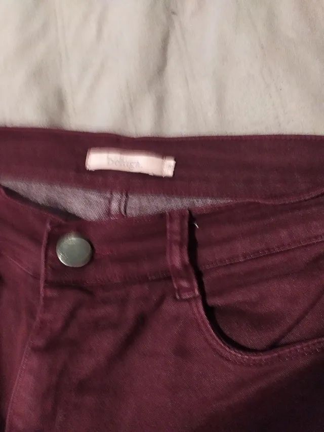 Calça bordô 38 - Foto 3