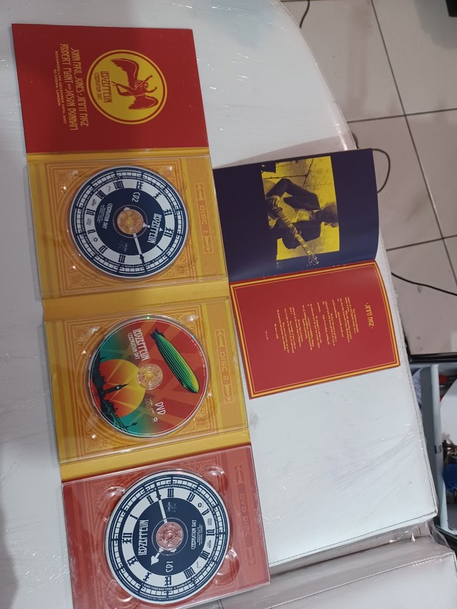 DVD e CD led zeppelin Celebration days