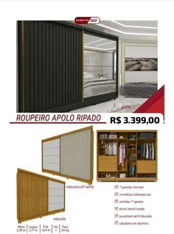 Guarda Roupa apolo ripado