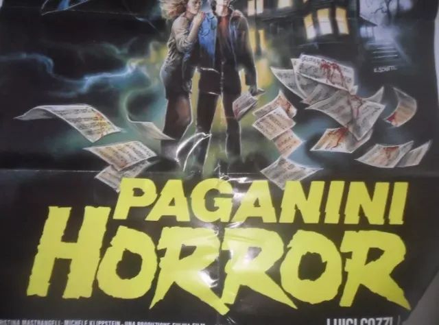 Poster Paganini horror cartaz gigante original italiano cinema  - Foto 3