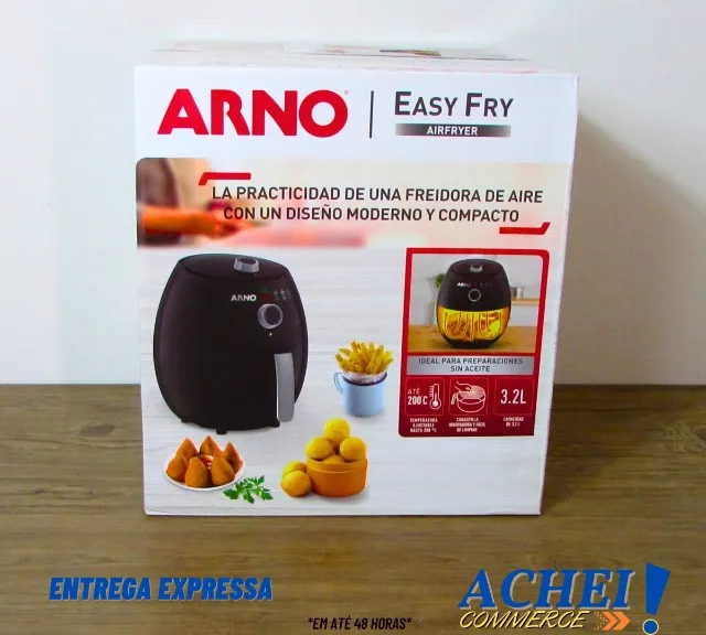 Air Fryer 3,2L Arno Easy Fry Preto - Novo