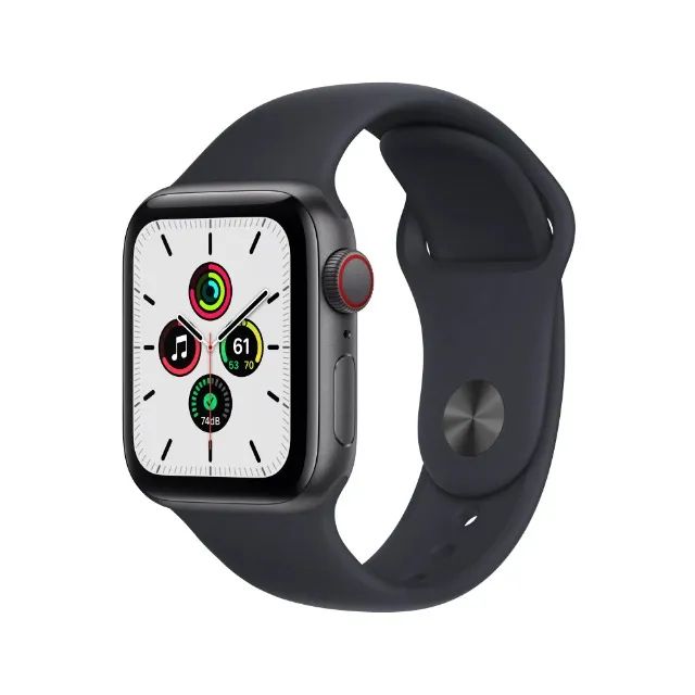 Apple Watch SE 40 mm GPS + Celular 32 Gb Space Gray Aluminum Case Midnight Sport Band 1st 