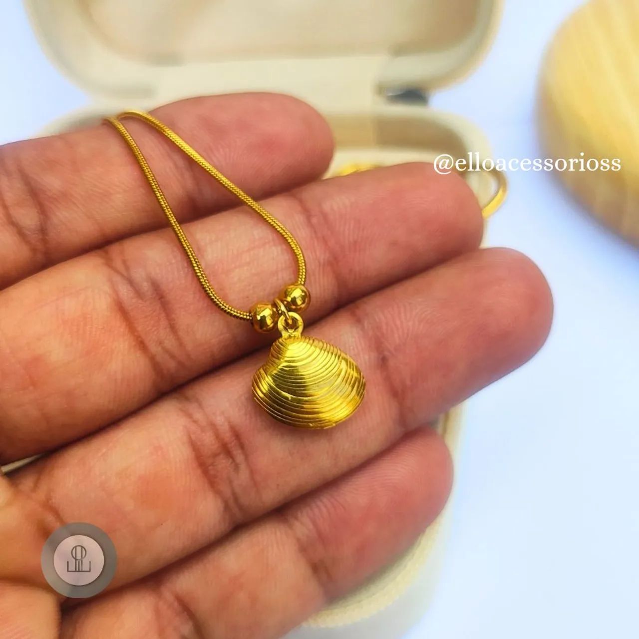 Conjunto Conchas Banhado a Ouro 18k  - Foto 2