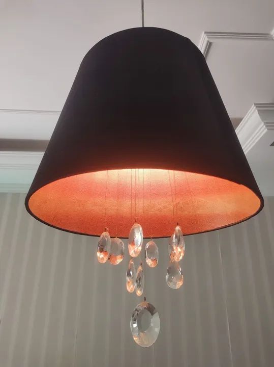 Lustre Moderno com Pingentes de Cristal - Foto 4