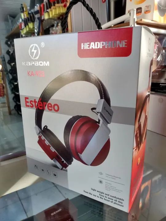 Fone de Ouvido KAPAOM KA-933 Estéreo - Novo!