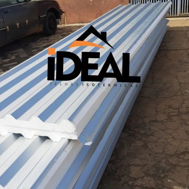 Telha Térmicas Aço Reto Branco - Ideal Telhas  - Foto 3