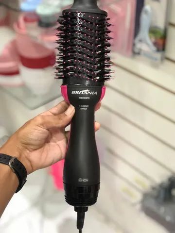 Escova secadora 3 em 1 seca, alisa e modela