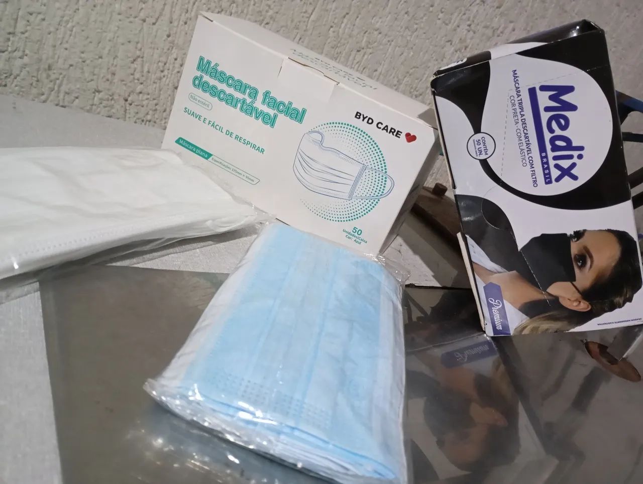 Máscaras faciais descartáveis - Medix e Byd Care - Foto 2