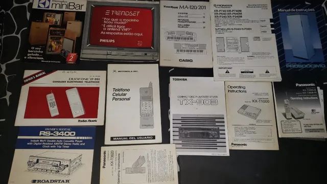 Lote de Manuais(22) antigos de eletrônicos  vide lista em descrição( Raridade) - Foto 2