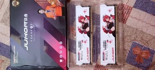 2 x 8  pente de memoria Drr4 3200 na cx lacrado total 16 gb pra p.c. gamer e desktop