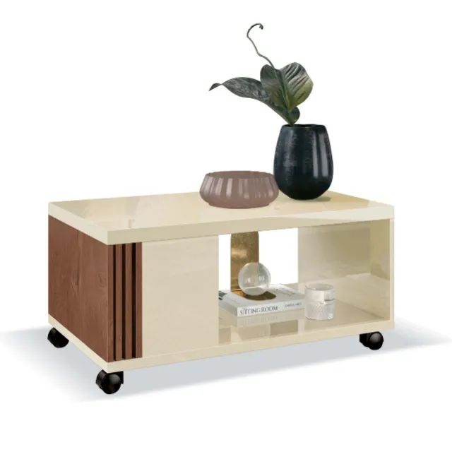 Mesa de Centro Pratica com Rodízios EDN