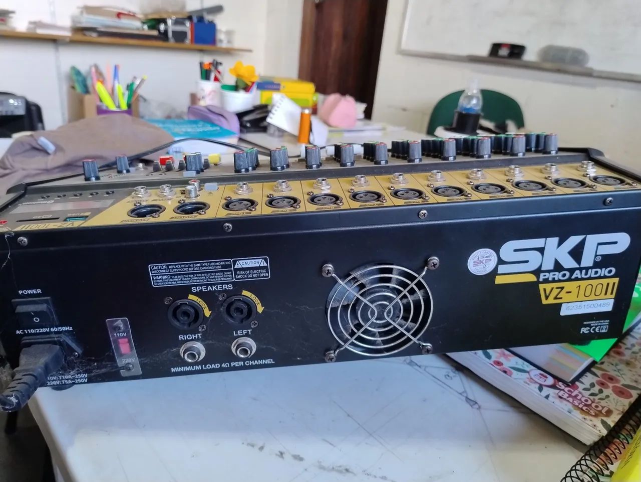 Mesa de Som Amplificada 10 Canais SKIP VZ-100 - Foto 2