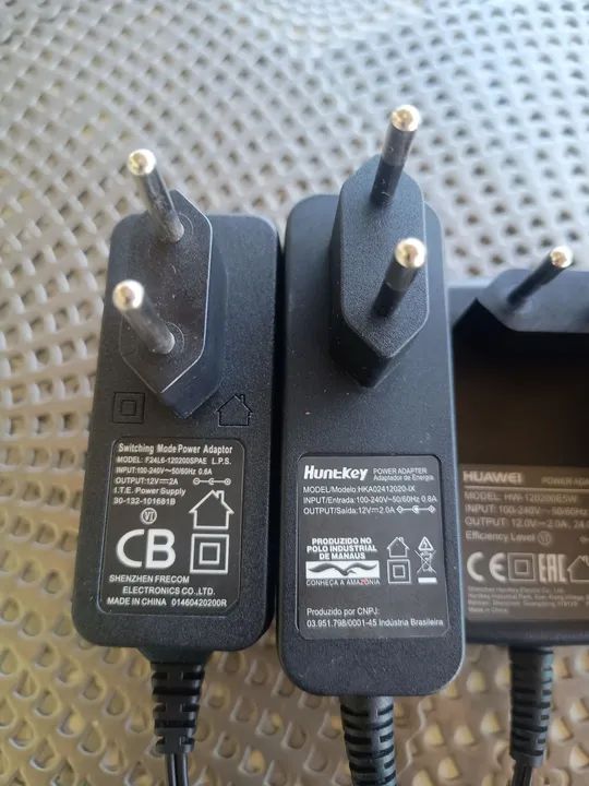 Kit 5 Fonte de energia 12V 2A P4, fita de LED, câmeras, decoders de Tv,Roteadores  - Foto 2