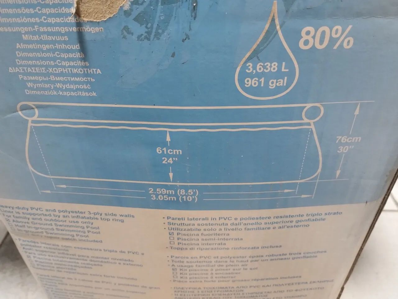 Piscina Inflável Bestway Fast Set 10' - Foto 2