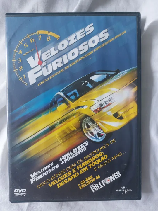 Coletânea Velozes e Furiosos Fullpower 4 dvds