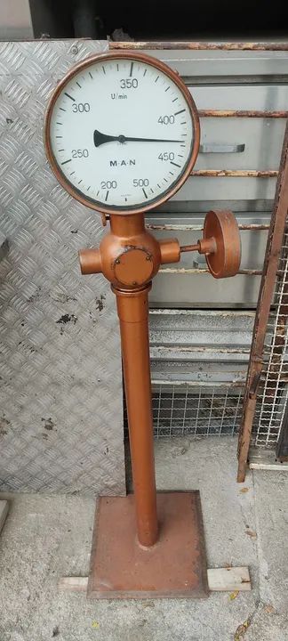 Manômetro pressão ANTIGO para decoração"LEIA" - Foto 3