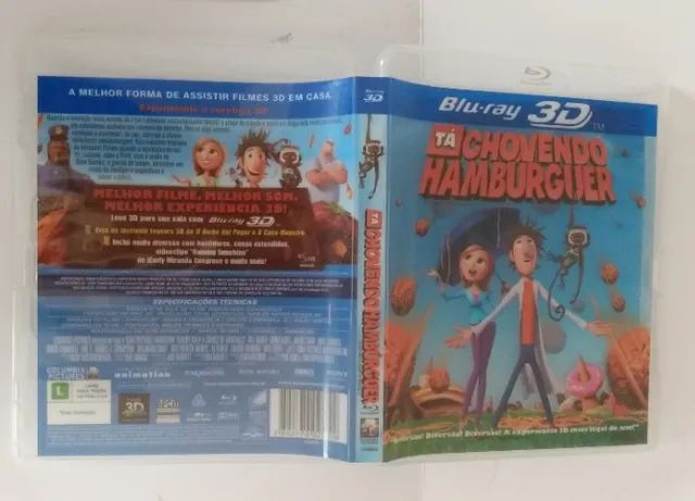 Blu-Ray 3D Tá Chovendo Hambúrguer