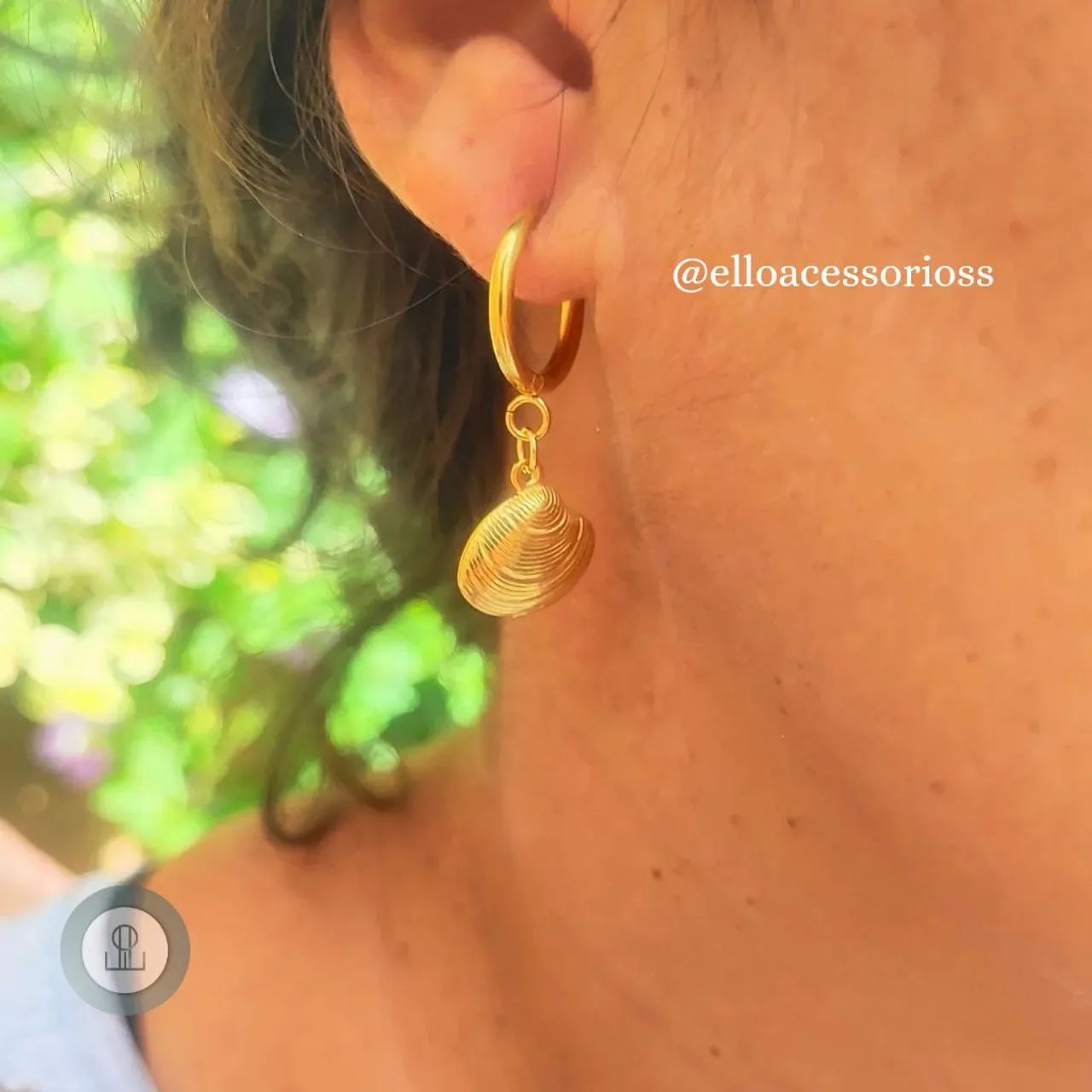Conjunto Conchas Banhado a Ouro 18k  - Foto 4