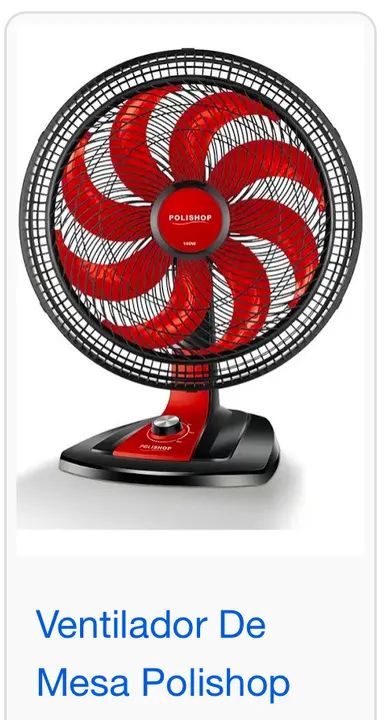 Ventilador de Mesa PolISHOP