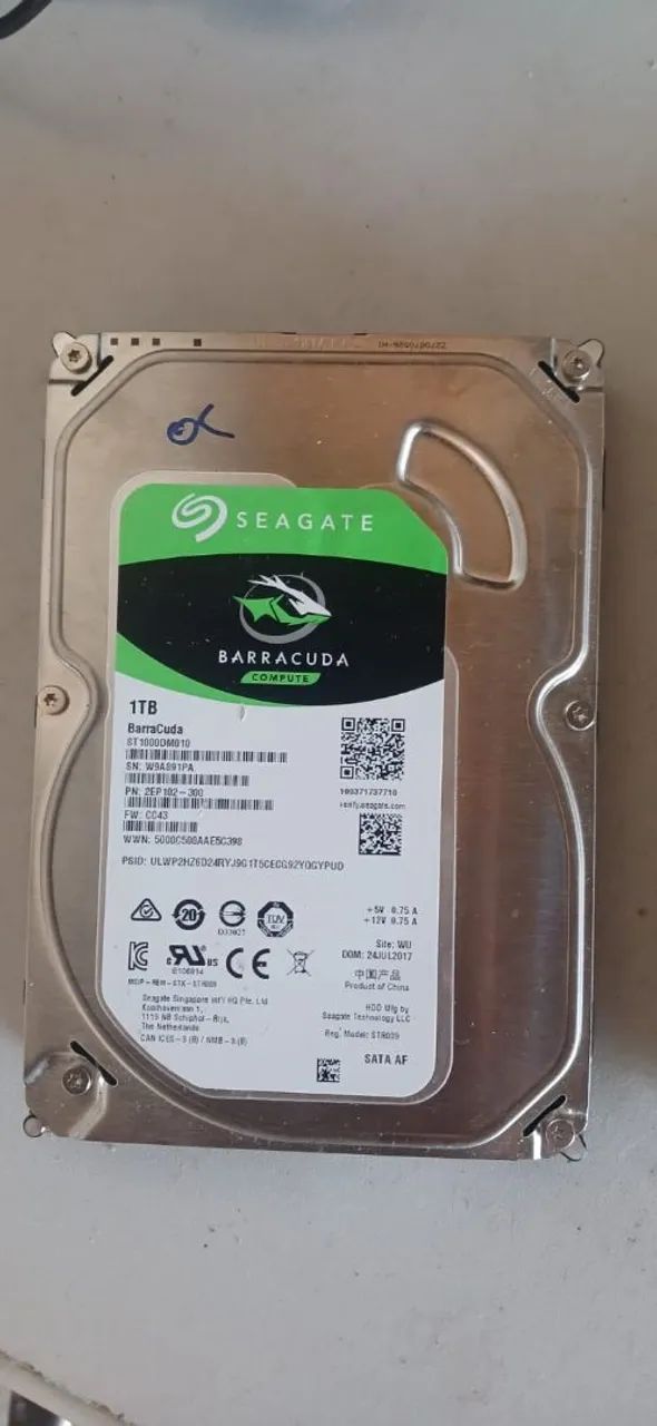 HD Seagate Barracuda 1TB - 2.5'64374419854338120