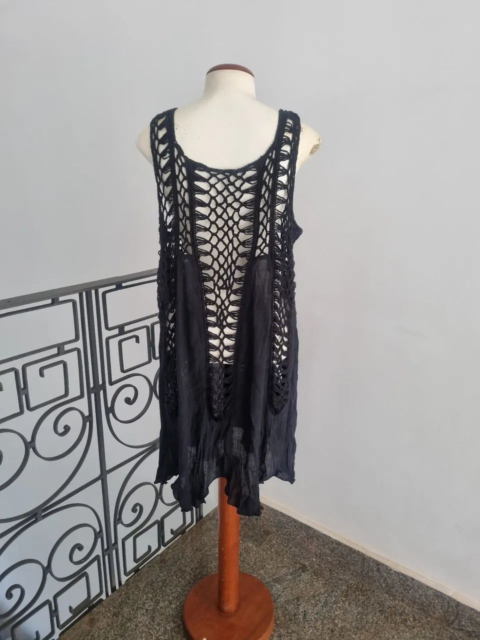 Saída de Praia em Croche Plus Size - Foto 3