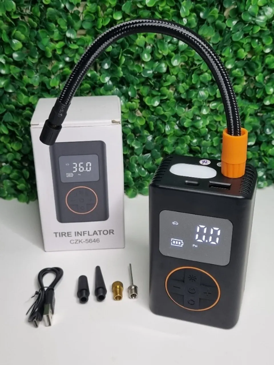 Mini Compressor de Ar Portátil Com Lanterna Led Carro,Moto,Bike,Bola - Pronta Entrega