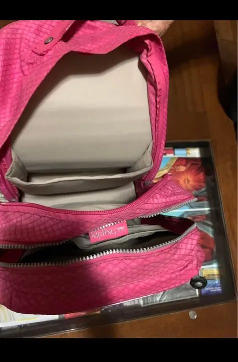 Mochila de Rodinhas Rosa Kipling - Foto 5