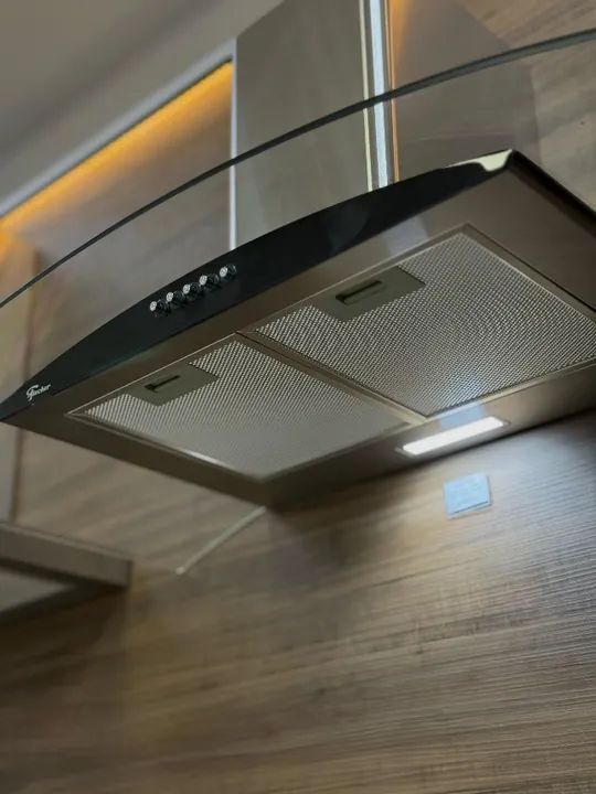 Coifa de Parede Fischer Talent Fit 90cm Inox Vidro 220v Novo - Foto 2