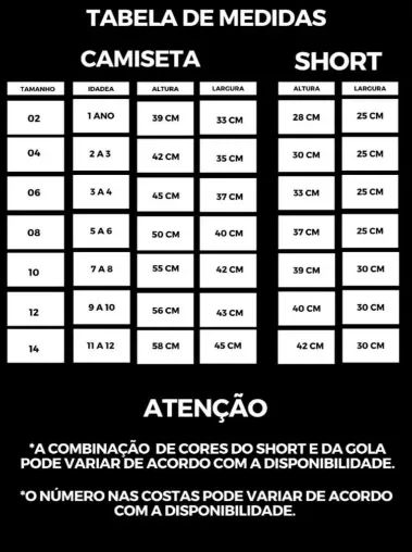 Conjunto camiseta corinthians + shorts infantil - Foto 5