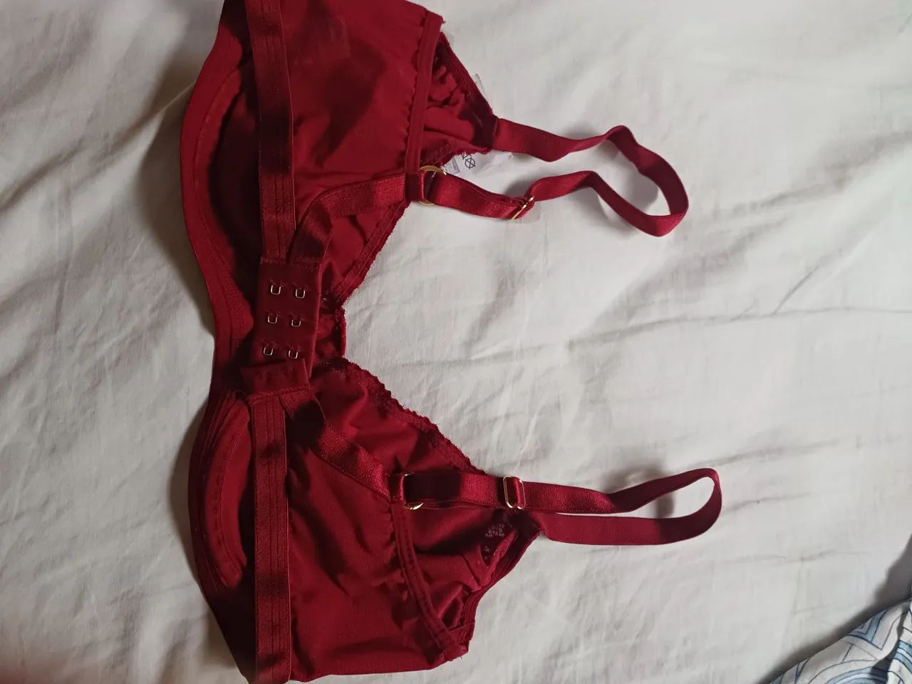 Sutiã rendado vermelho DeMillus - Foto 3