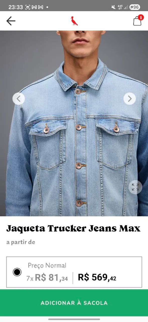 jaqueta jeans reserva maxx - Foto 4