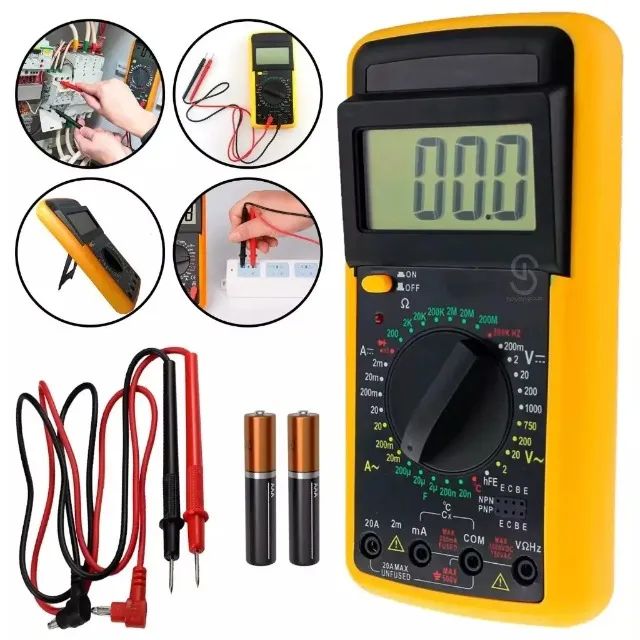 Multímetro Digital Profissional Portatil Com Cabos BOM6007 Loja Coimbra Computadores Entre