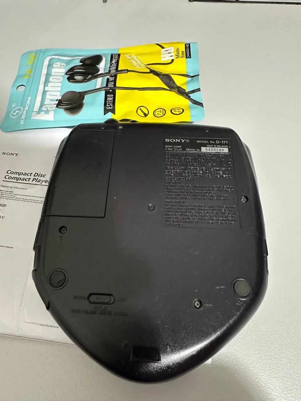 Sony Discman La Fiesta D-171 - Player de CD Portátil - Foto 5