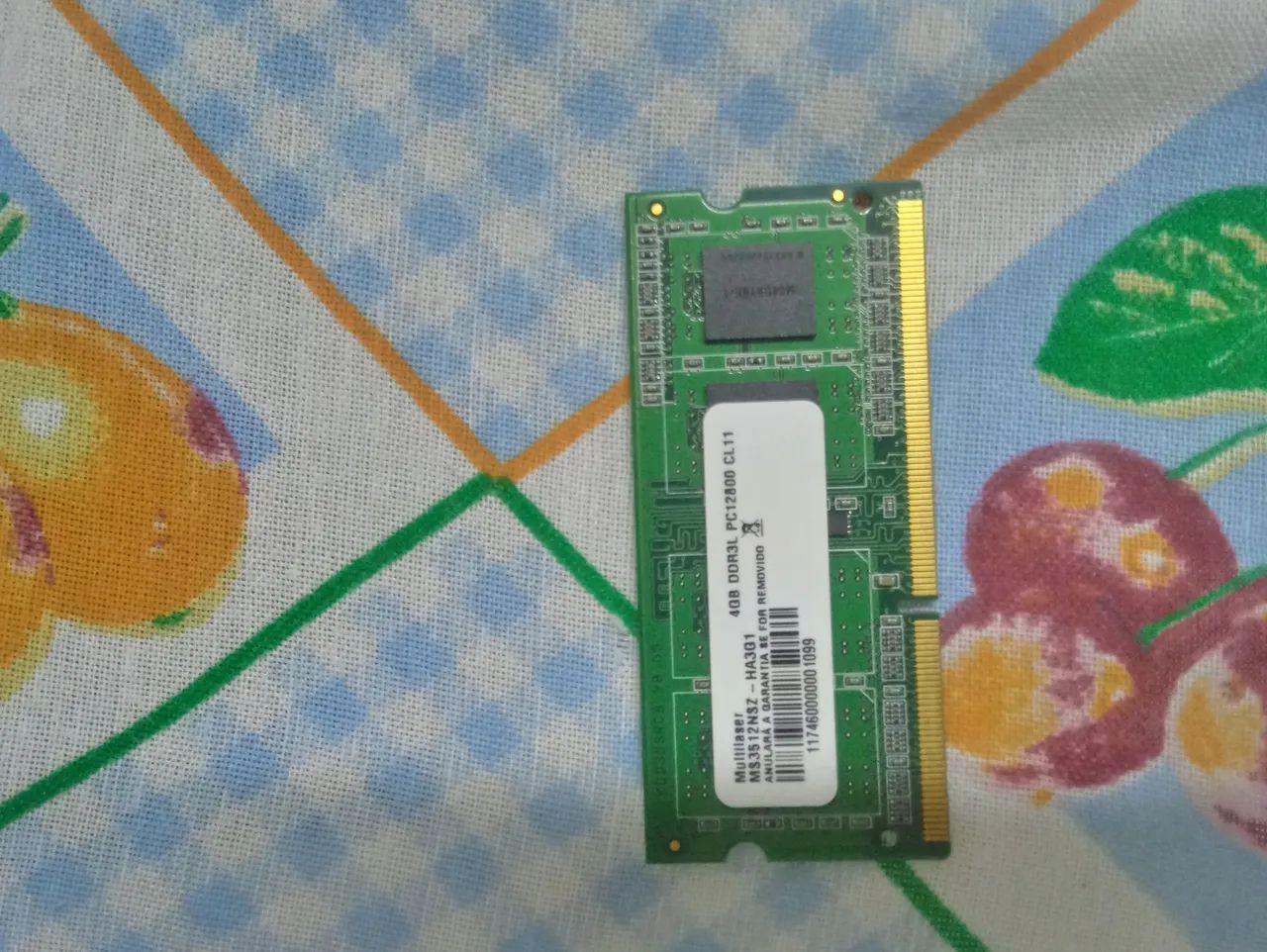 Memória RAM Multilaser 4GB DDR3L PC12800 CL11