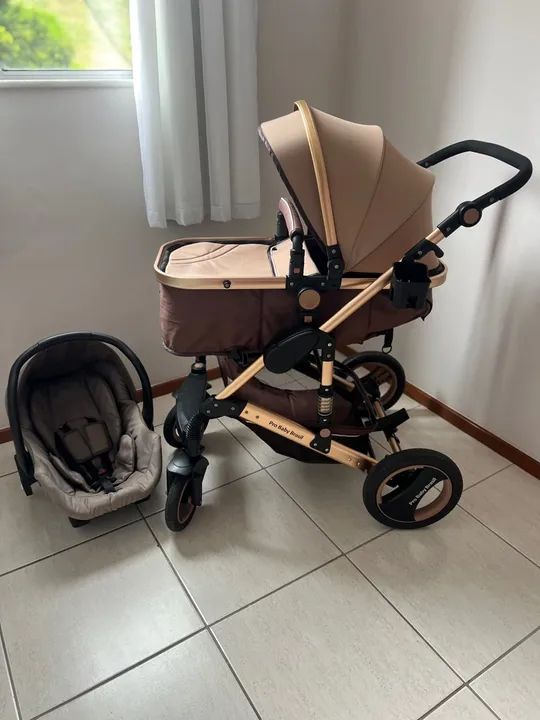 Carrinho de Bebê MARAVILHOSO E IMPECÁVEL com bebê conforto  - Foto 6