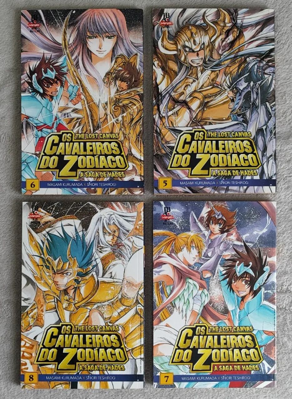 Mangá Saint Seiya The Lost Canvas Vols 1-11 e 15-18 JBC 2012